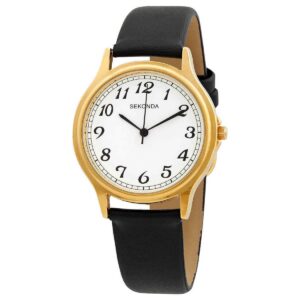 sekonda, sekonda, orologio al quarzo con cinturino in pelle, 3134,82, per uomini