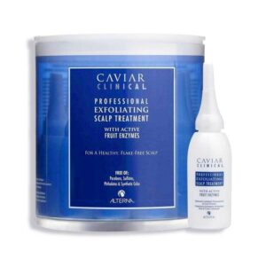 impostare, alterna, caviar clinical, trattamento lozione per il cuoio capelluto, per l'esfoliazione, 12 pz, 15 ml