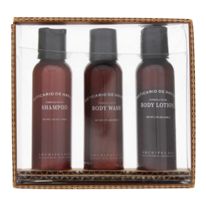 set archipelago: boticario de havana, hair shampoo, gentle cleansing, 53 ml + boticario de havana, detoxifying, body wash, body, 53 ml + boticario de havana, hydrating, body lotion, 53 ml