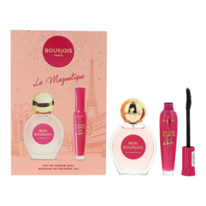 set bourjois: la magnétique, eau de parfum, for women, 50 ml + volume glamour, mascara, black, 7 ml