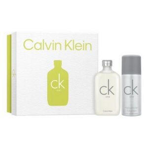 set calvin klein: ck one, eau de toilette, unisex, 100 ml + ck one, 24h protection, deodorant spray, for men, 150 ml