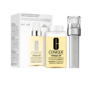 clinique id set clinique: clinique id active cartridge uneven, paraben free, even tone & brighten, concentrate, for face & neck, 10 ml + clinique id dramatically different lotion+, fragrance free, moisturizing, day & night, lotion, for face, 115 ml