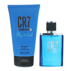 set cristiano ronaldo: cr7 play it cool, eau de toilette, for men, 30 ml + cr7 play it cool, cleansing, shower gel, for all skin types, 150 ml