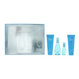 set davidoff: cool water, body lotion, body, 75 ml + cool water, eau de toilette, for women, 50 ml + cool water, shower gel, all skin types, 75 ml + cool water, eau de toilette, for women, 15 ml *miniature
