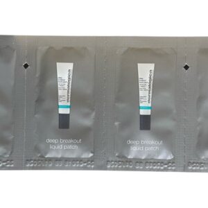 impostare, dermalogica, deep acne liquid patch, zolfo, anti acne, lozione di trattamento locale, per pelli acneiche, per il viso, 4 pz, *campione