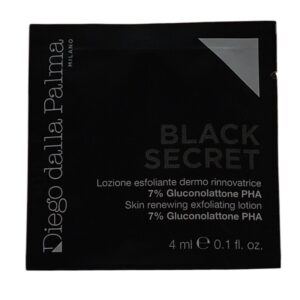 impostare, diego dalla palma, black secret, esfoliazione, lozione esfoliante, 8 pz, 8 ml *campione