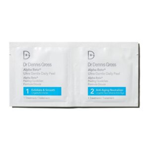 impostare, dr. dennis gross, alpha beta ultra gentle, esfoliazione, pad peel off, 5 pz