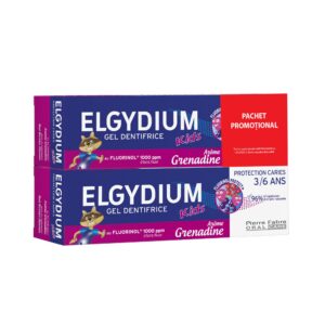 set duo, elgydium, junior, senza parabeni, protection, dentifricio, 2 pz, 50 ml