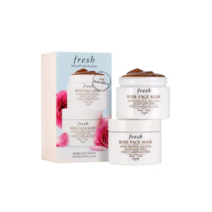 set duo, fresh, rose, lenitivo & tonificante, maschera crema, per il viso, 2 pz, 100 ml