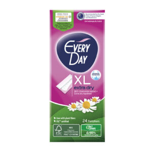 impostare, everyday, all cotton, salvaslip, protezione, cotone, xl, 24 pz, *tester