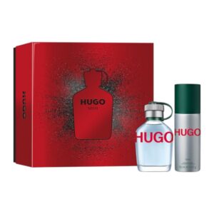 hugo man set hugo boss: hugo green, eau de toilette, for men, 75 ml + hugo man, deodorant spray, for men, 150 ml