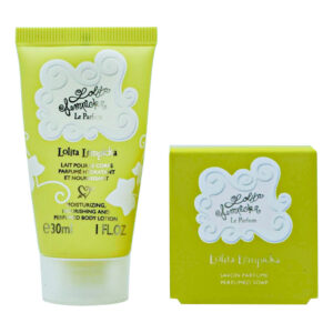 set lolita lempicka: mon premier parfum, moisturizing, body milk, 30 ml + mon premier parfum, scented soap bar , 25 g *miniature