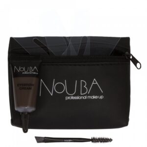 30 set nouba: nouba, eyebrow brush + nouba, eyebrow gel, 7 ml + textile makeup bag, black