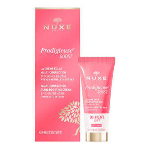 set nuxe: creme prodigieuse boost, multi correction, cream, for face, 40 ml + creme prodigieuse boost, recovery, night, balm, for face, 15 ml