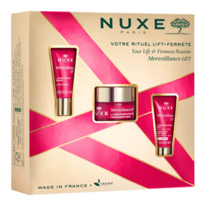 set nuxe: merveillance expert, lifting, cream, for face, 50 ml + merveillance lift, vegan, lifting, eye cream, 15 ml + merveillance lift, vegan, lifting, night, cream, for face, 15 ml