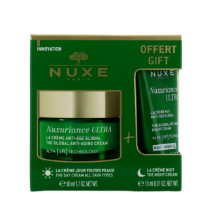 set nuxe: nuxuriance ultra, anti ageing, cream, for face, 50 ml + nuxuriance ultra, anti ageing, night, cream, for face, 15 ml