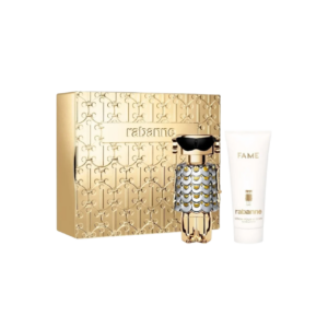set paco rabanne: fame, hydrating, body lotion, 100 ml + fame, eau de parfum, for women, 80 ml