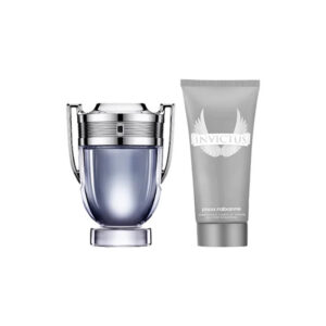 set paco rabanne: invictus, eau de toilette, for men, 100 ml + invictus all over, shower gel & shampoo 2 in 1, 100 ml