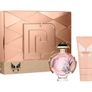 set paco rabanne: olympea blossom, eau de parfum, for women, 80 ml + olympea blossom, hydrating, body lotion, 100 ml
