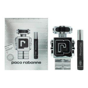 set paco rabanne: phantom, eau de toilette, for men, 100 ml + phantom, eau de toilette, for men, 10 ml