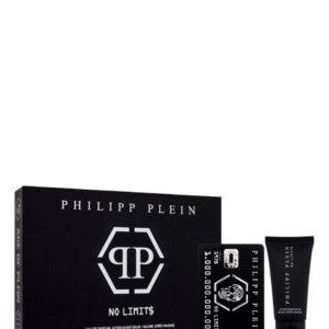 set philipp plein: no limits, eau de parfum, for men, 50 ml + no limits, moisturizing, after shave balm, 50 ml