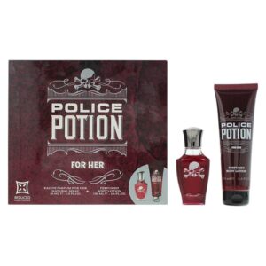 set police: potion, eau de parfum, for women, 30 ml + potion, hydrate, body lotion, 100 ml