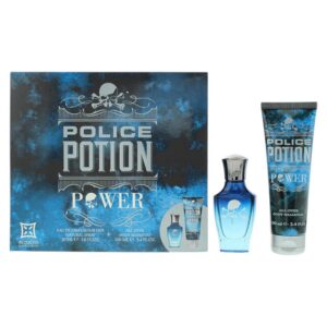 set police: potion power, eau de parfum, for men, 30 ml + potion power, hydrating, body lotion, 100 ml