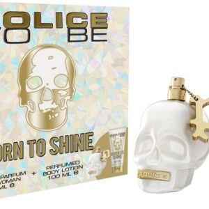 set police: to be born to shine, eau de parfum, for women, 40 ml + to be born to shine, hydrating, body lotion, 100 ml
