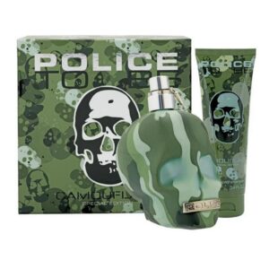 set police: to be camouflage, eau de toilette, for men, 75 ml + to be camouflage, hydrating, body lotion, 100 ml