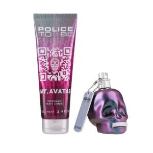 set police: to be my avatar, hydrating, body lotion, 100 ml + to be my avatar, eau de parfum, for women, 40 ml
