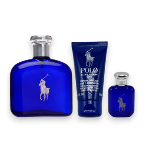 set ralph lauren: polo blue, eau de parfum, for men, 125 ml + polo blue, shower gel, skin, all skin types, 75 ml + polo blue, anti perspirant, deodorant stick, for men, 75 g