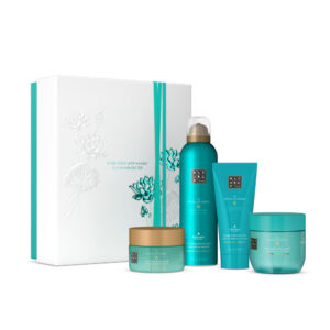 set rituals: the ritual of karma, cream mask, for face, 125 ml + the ritual of karma, exfoliating, body scrub, 125 g + the ritual of karma, hydrating, body cream, 100 ml + the ritual of karma, shower mousse, 200 ml