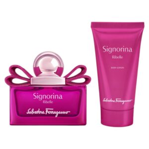 set salvatore ferragamo: signorina ribelle, eau de parfum, for women, 30 ml + signorina ribelle, hydrating, body lotion, 50 ml