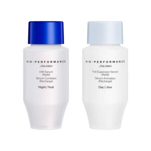 set shiseido: bio performance skin filler, anti aging, day, serum, for face, refill, 30 ml + bio performance skin filler, anti aging, night, serum, for face, refill, 30 ml