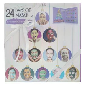 impostare, skin treats, 24 days of masking advent calendar, maschera di argilla, 24 pz, 192 ml