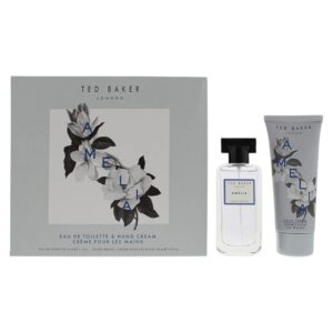 set ted baker: amelia, eau de toilette, for women, 50 ml + amelia, hydrating, hand cream, 100 ml