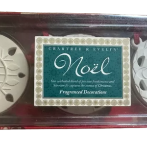 set trio, crabtree & evelyn, christmas decoration, deodorante per ambienti, 3 pz