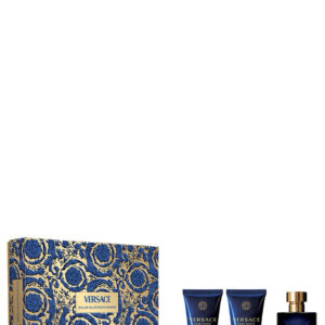 set versace: dylan blue, eau de toilette, for men, 50 ml + dylan blue, calming, after shave balm, 50 ml + dylan blue, shower gel, for all skin types, 50 ml