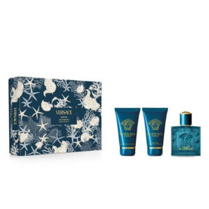 set versace: eros, eau de toilette, for men, 50 ml + eros, shower gel, for all skin types, 50 ml + eros, hydrating, after shave balm, 50 ml