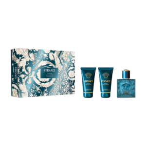 set versace: eros, eau de toilette, for men, 50 ml + eros, shower gel, for all skin types, 50 ml + eros, hydrating, after shave balm, 50 ml