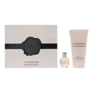 set viktor & rolf: flowerbomb, eau de parfum, for women, 7 ml + flowerbomb, smooth, body lotion, body, 50 ml