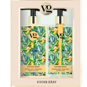 set vivian gray: sparkling orange, hydrating, hand lotion, 350 ml + sparkling orange, cleansing, liquid soap, 350 ml