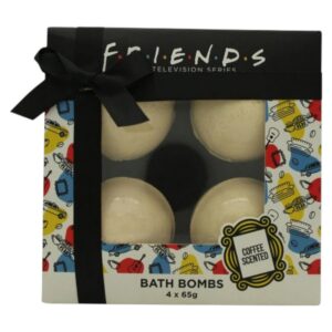 impostare, warner bros, friends, rilassante, caffè, bomba da bagno, caffè, x4 pz, 65 g