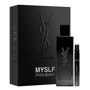 set yves saint laurent: myslf, eau de parfum, for men, refillable, 100 ml + myslf, eau de parfum, for men, 10 ml