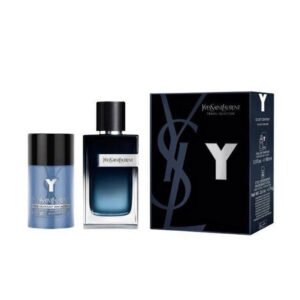 set yves saint laurent: y intense, eau de parfum, for men, 100 ml + y, anti perspirant, deodorant stick, for men, 75 g