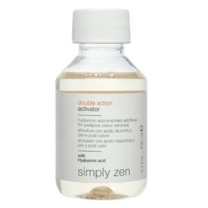 simply zen, double action, acido ialuronico, lozione trattamento cuoio capelluto senza risciacquo, per la protezione del colore, 100 ml