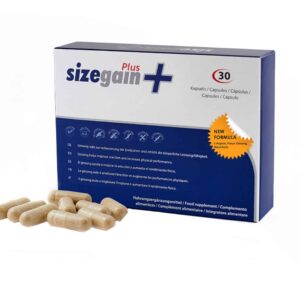 sizegain, sizegain plus, increase male virility & sexual potency, capsule, 30 capsule