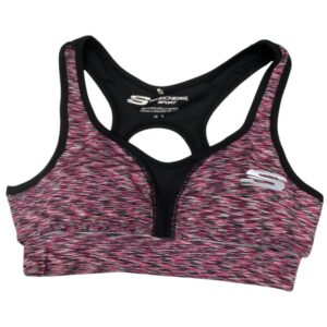 skechers, erinlined, reggiseno sintetico da donna sportivo, magenta, per le donne, taglia 10