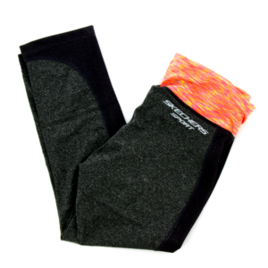 skechers, kaylee deep, top corto, leggings sintetici, 10, per le donne