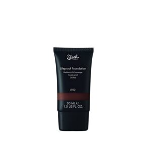 sleek makeup, lifeproof, senza olio, alta copertura, fondotinta in crema, lp22, 30 ml